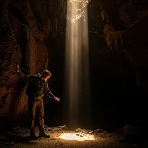 Solitary Individual Grappling with Shadows & Discovering Light