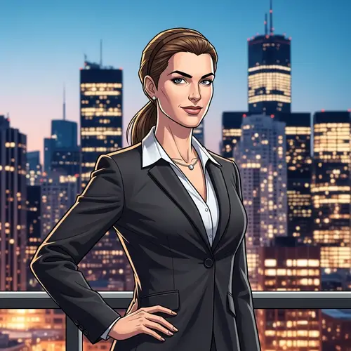 Powerful Business Woman Leading in City Skyline | Non-traditional Feminine Power