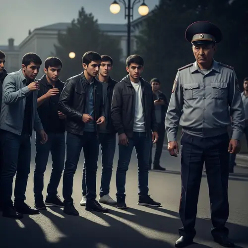 Young Drug Distributors in Kazakhstan | Scene with Policeman