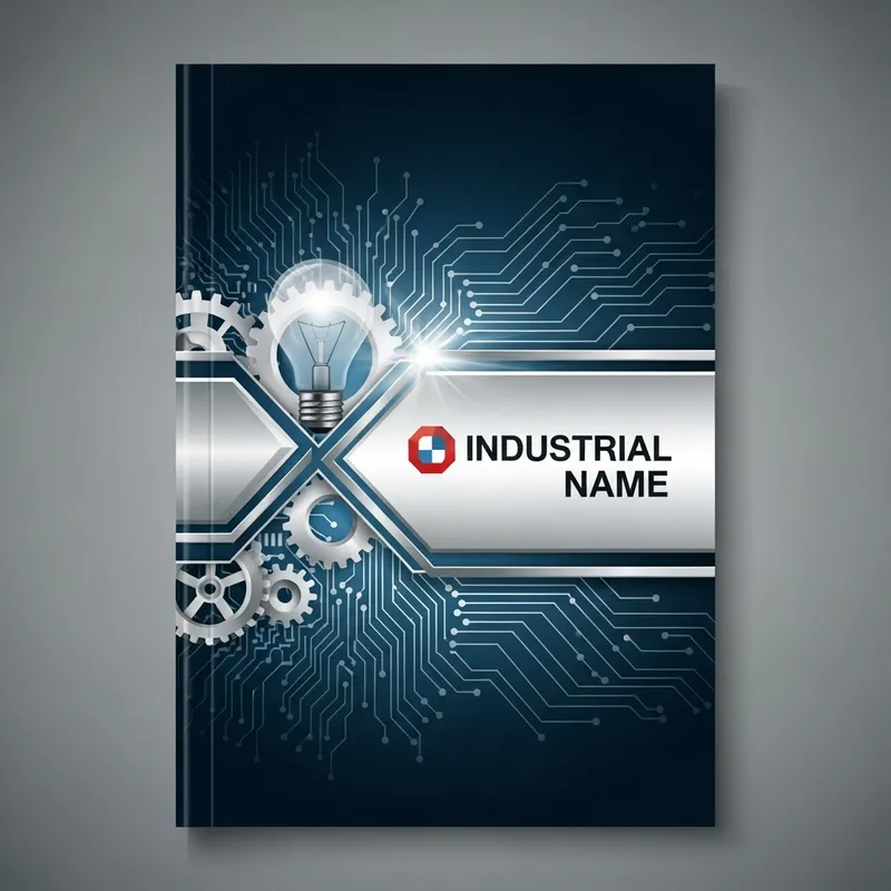Sleek & Elegant Industrial Catalog Cover Design