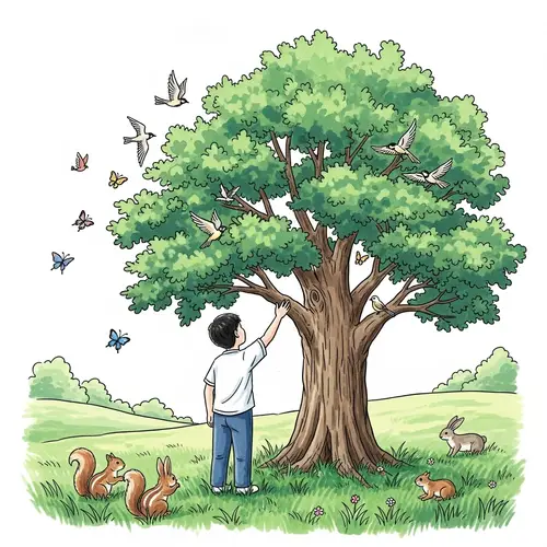 Chinese Boy Embracing Nature: Strengthen Your Connection