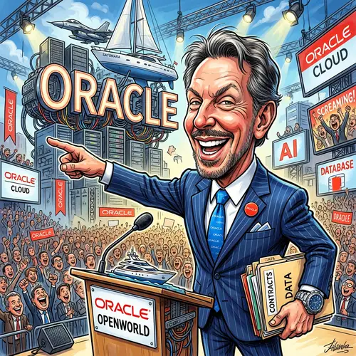 Larry Ellison Caricature - Fun & Creative Art