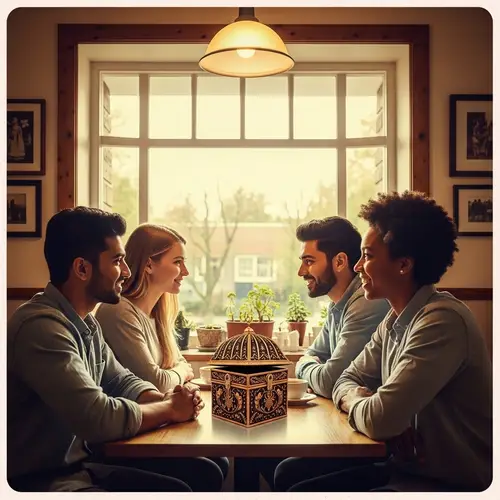 Cozy Coffee Shop Romance with Pandora's Box | Vintage Film Vibes