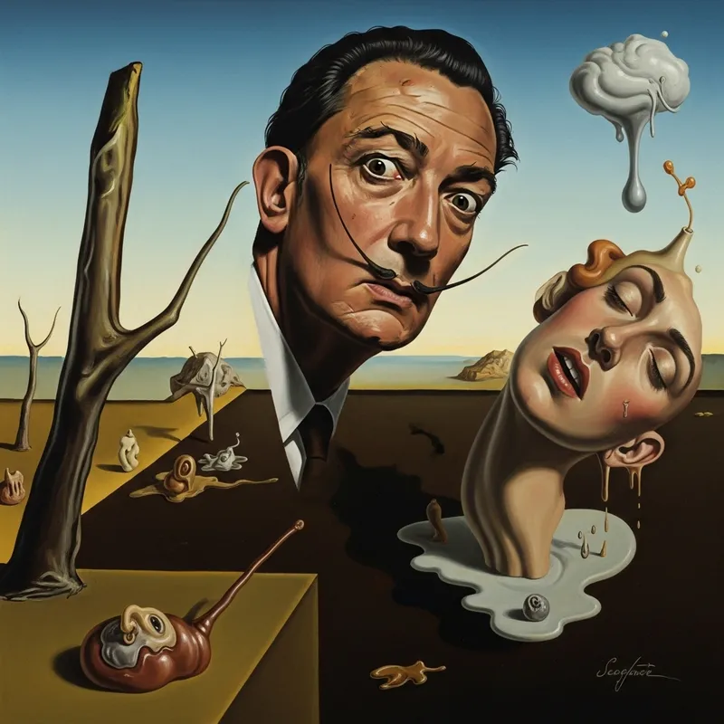 Surrealistic Surrender Art | Dali-esque Perspective & Intense Expressions