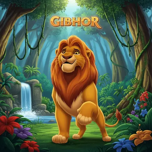 GIBHOR: The Animated Lion Standing Tall