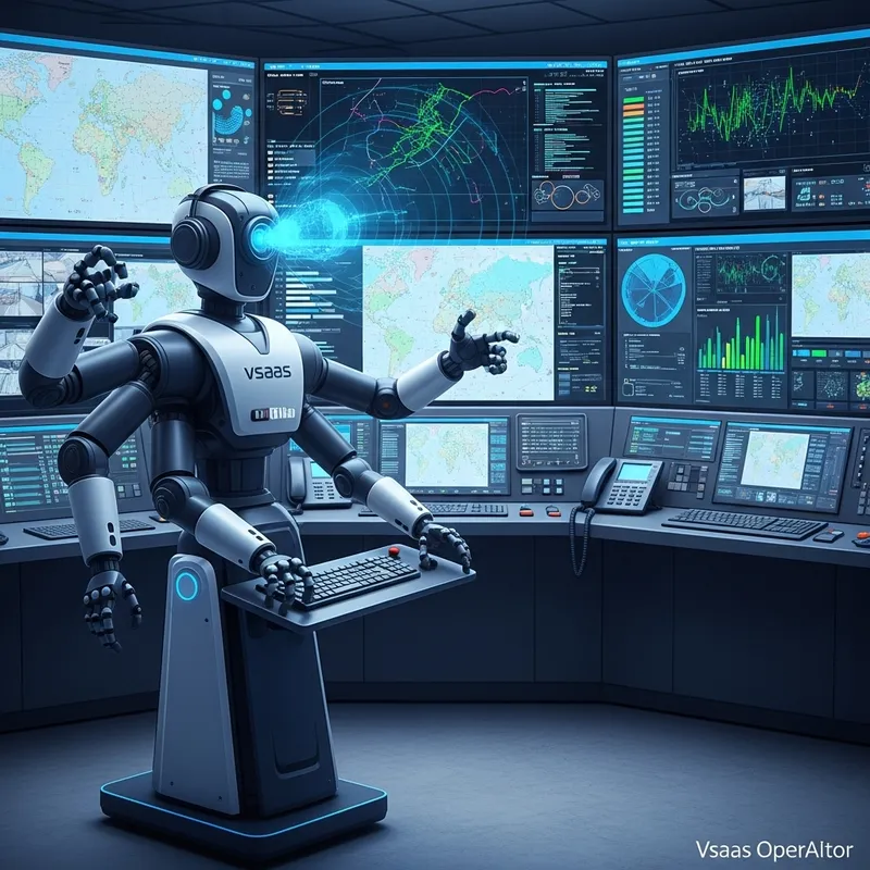 AI CCTV Operator Vsaas OperAItor in Control Room