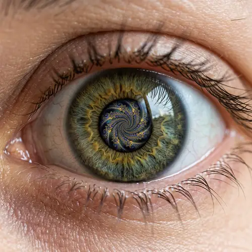 Stunning Fractal Pattern in a Human Eye