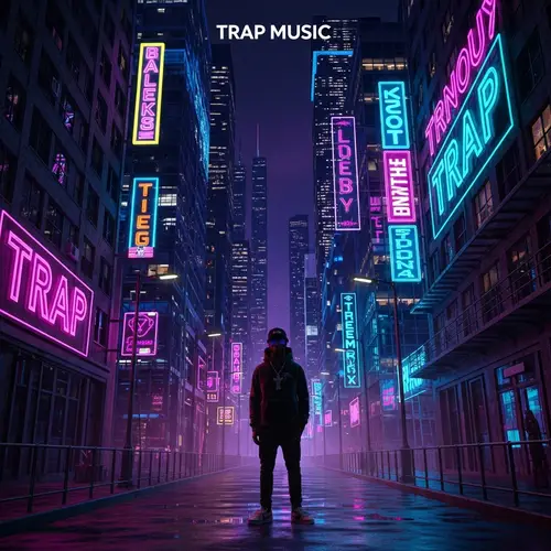 Urban Skyline Trap Music Album Artwork