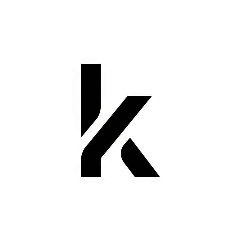 Sleek Letter 'K' Logo | Minimalistic Graphic Design