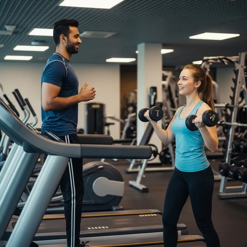 Dynamic Gym Workout: Energizing Couple Training Session