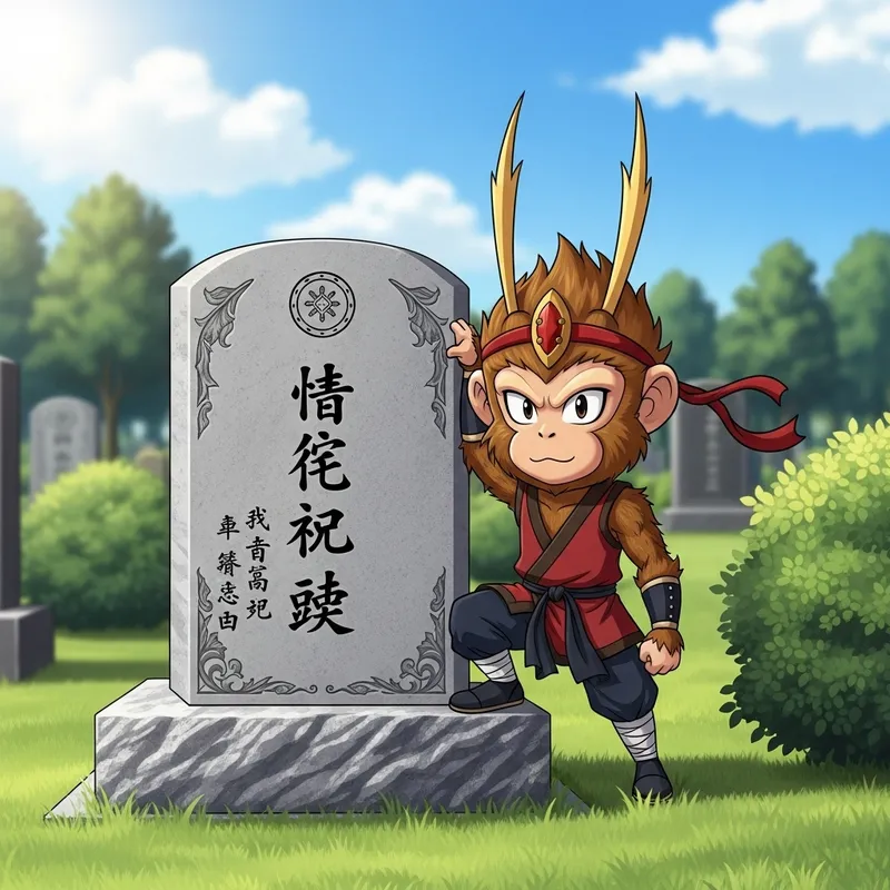 Tribute to Legendary Manga Artist in Peaceful Cemetery