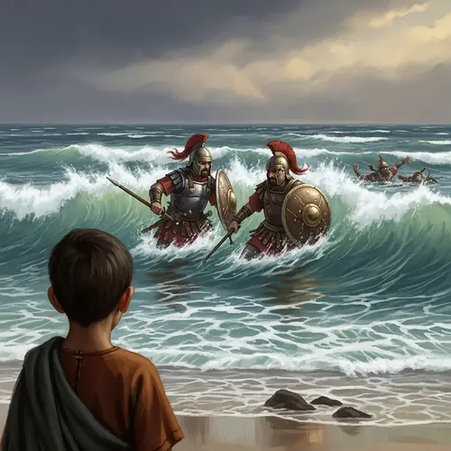 Dramatic Survival and Loss in Ancient Times | Sea Soldiers Scene