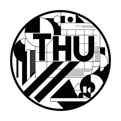 Thursday Calendar Logo inspired by Russian Constructivism