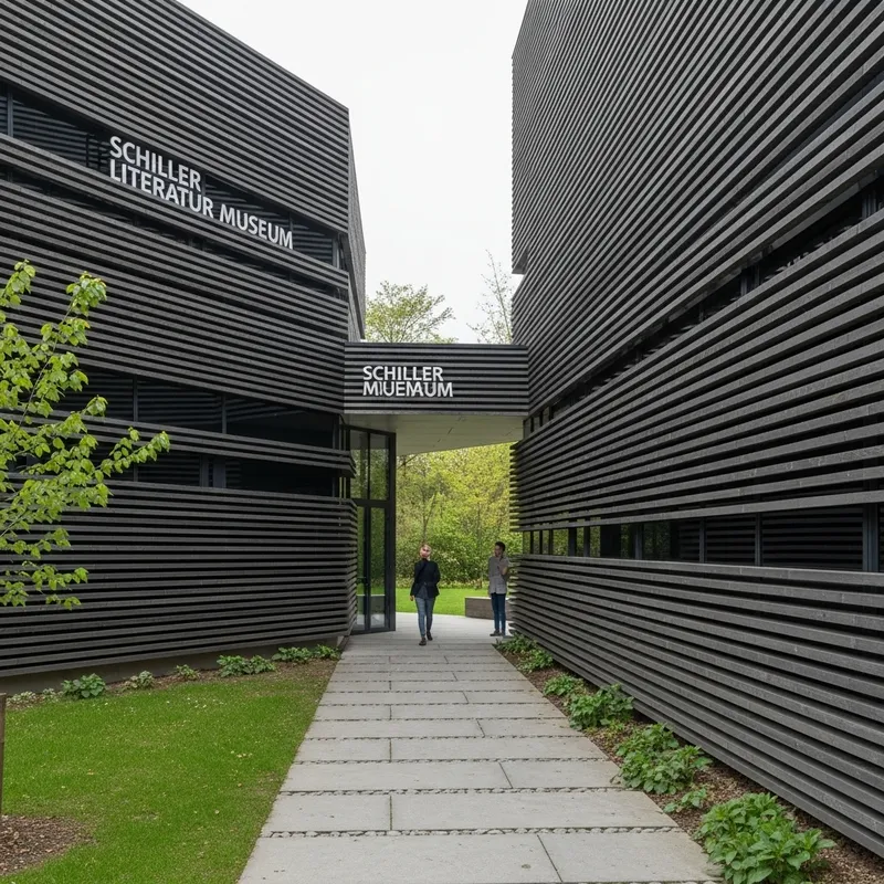Schiller Literature Museum - Dark Wood Exterior Design