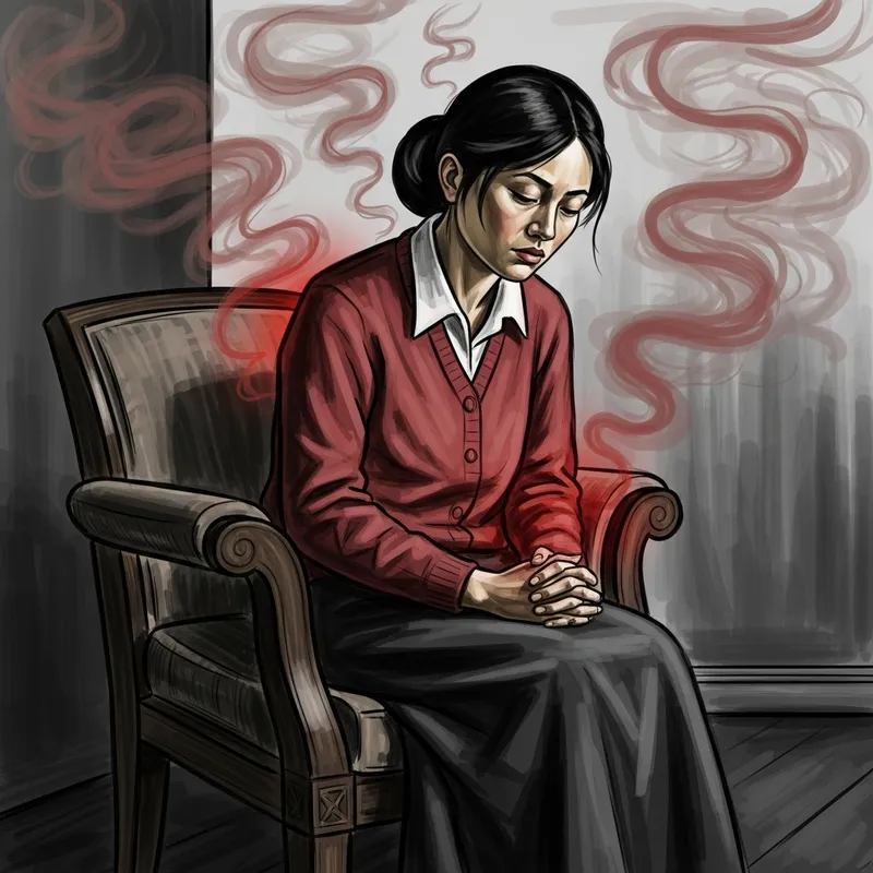 East Asian Woman Enduring Chronic Pain: A Visceral Representation East Asian Woman Enduring Chronic Pain: A Visceral Representation