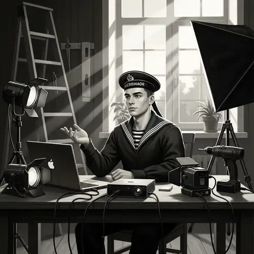 Vintage Sailor Webinar | Chiaroscuro Print of Russian Man