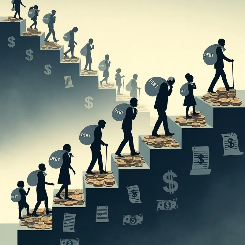 Generational Financial Struggles: An Abstract Insight