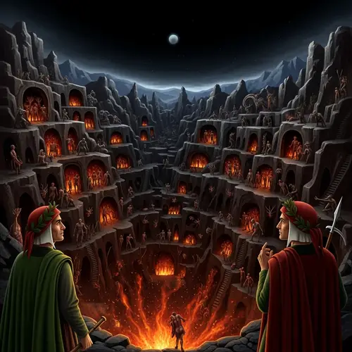 Dante's Inferno: Dark Chasm of Sin & Punishment