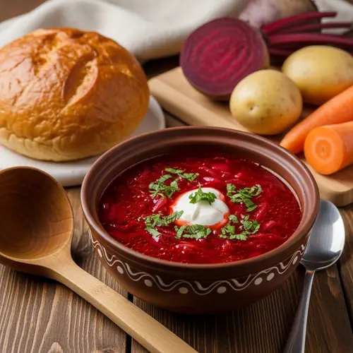 Authentic Ukrainian Borsch Soup Recipe | Classic Beet Soup