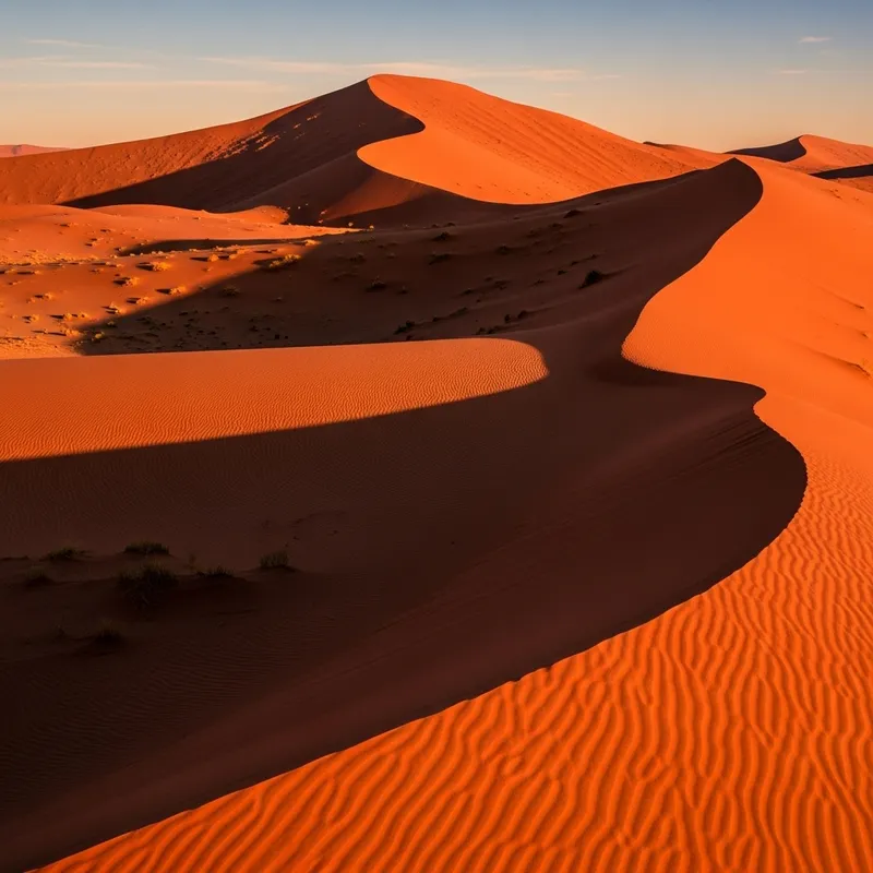 Spectacular Red Sand Dunes - Natural Beauty Revealed Spectacular Red Sand Dunes - Natural Beauty Revealed