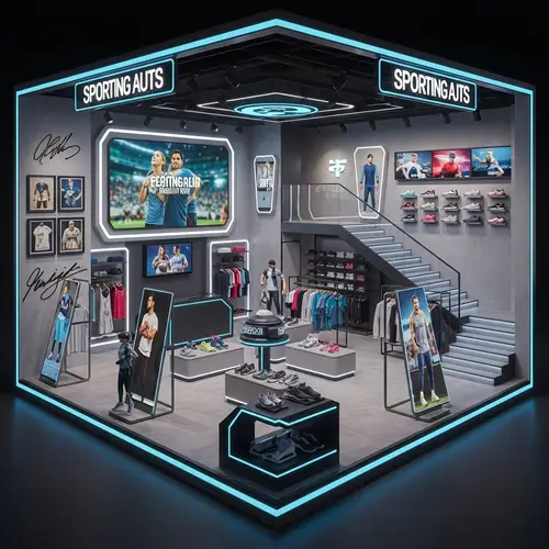 3D Sporting Goods Store with Virtual Reality Experience
