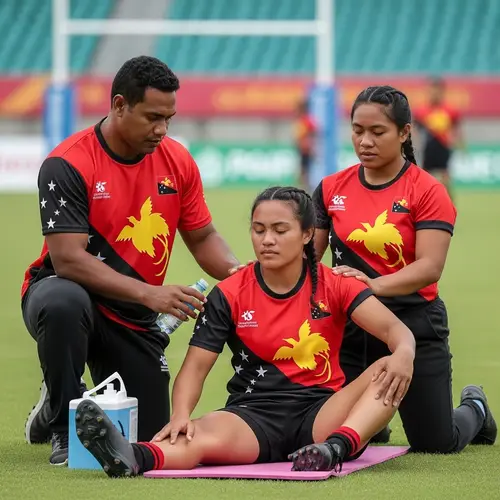 Papua New Guinean Sports Physiotherapist at Pacific Games