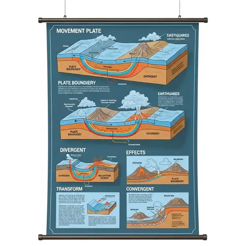 Tectonic Plate Movements & Effects: Transform, Divergent, Convergent Boundaries