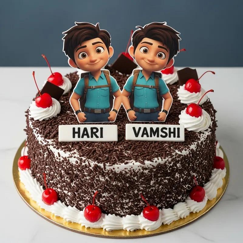 Delicious Black Forest Cake for HARI & VAMSHI