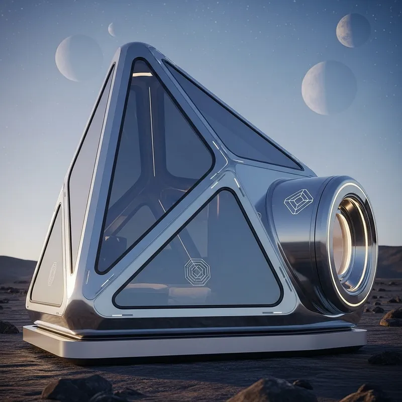 Unique Triangular Space Capsule Accommodation