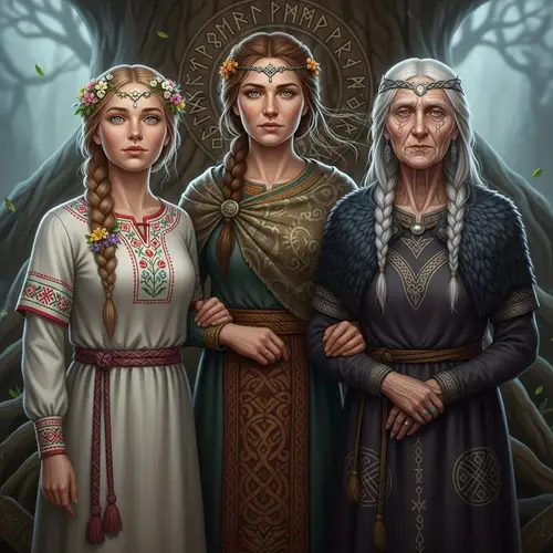 North Norns in Norse Mythology: Three Ages Represented