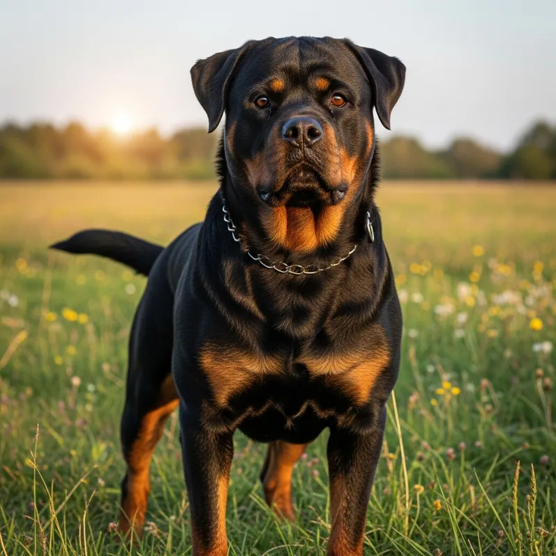 German Rottweiler Breed | Robust Build, Black Coat & Rust Markings