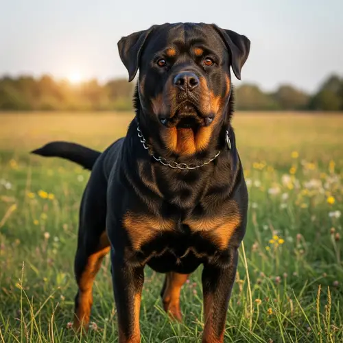 German Rottweiler | Robust Build, Black Coat with Rust Markings