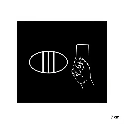 Minimalist Black and White Square Image | Human Hand Holding Card