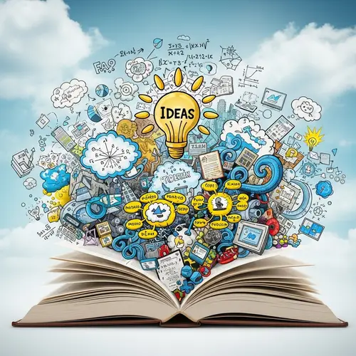Innovative Ideas: Exploring a Creative Mind with an Open Book