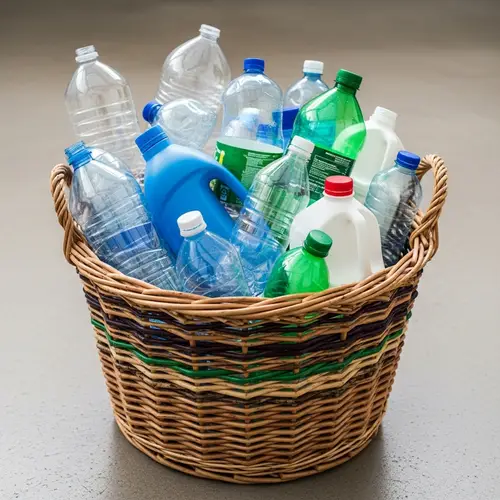 Plastic Bottles Basket: Sustainable Storage Solution