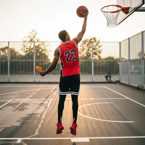 Black Man Playing Basketball with Fried Chicken
