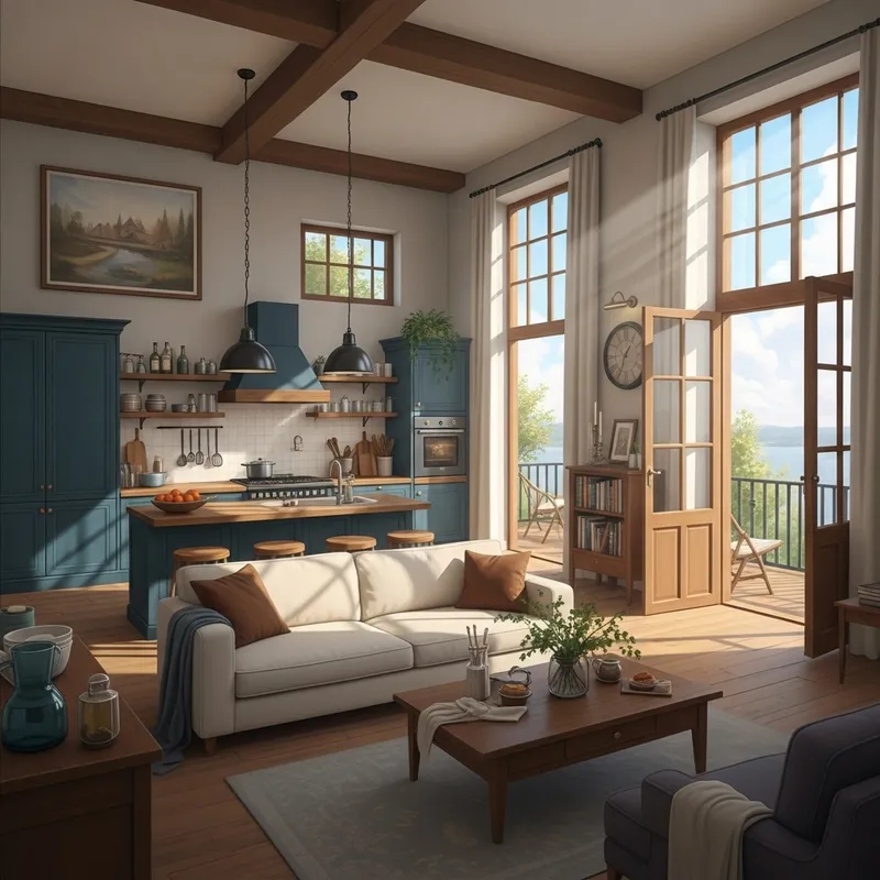 Stunning Indoor Scene Digital Painting