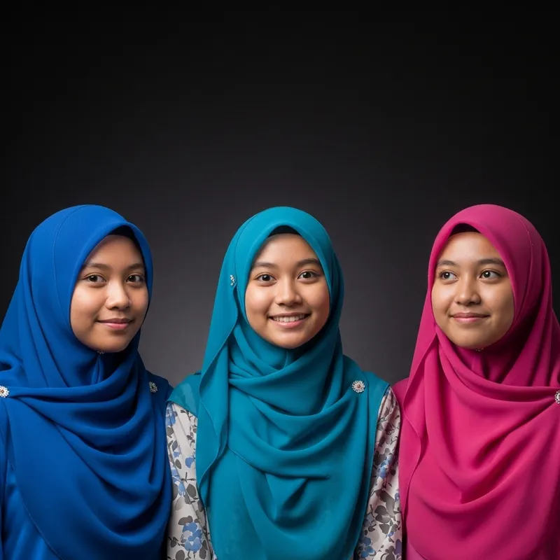 Malaysian Hijab Students: Embracing Diversity in Faces