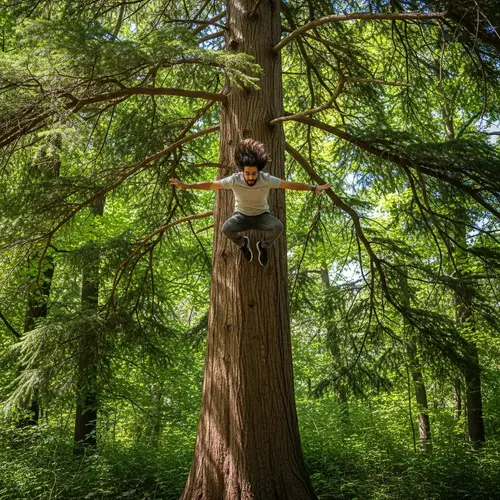 Fayez Jumping From Tall Tree - Exhilarating Moment Captured