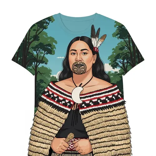 Maori Woman in Traditional Attire | Cultural Heritage & Natural Beauty