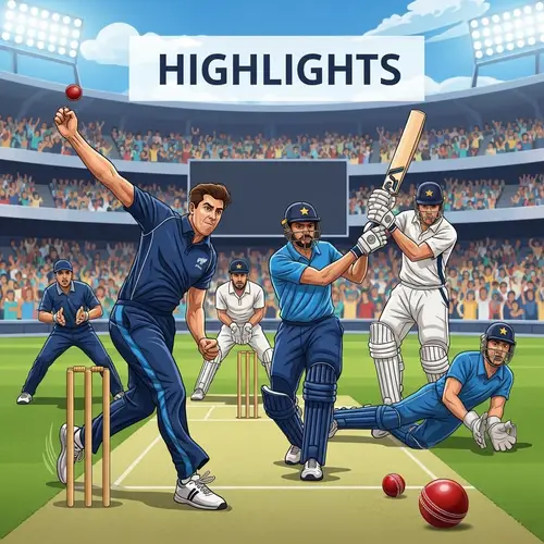 Dynamic Cricket Game Highlights | Intense Action Captured