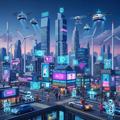 Futuristic Technology City | Sustainable Society Vision