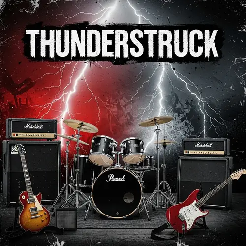 Thunderstruck - Rock Music Album Cover Design