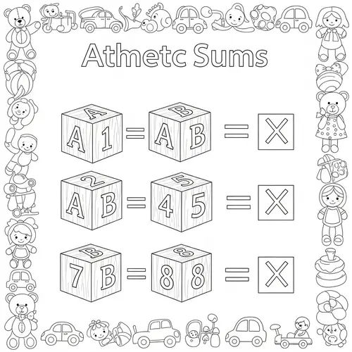 Interactive Arithmetic Coloring Page for Kids | Fun Math Activities