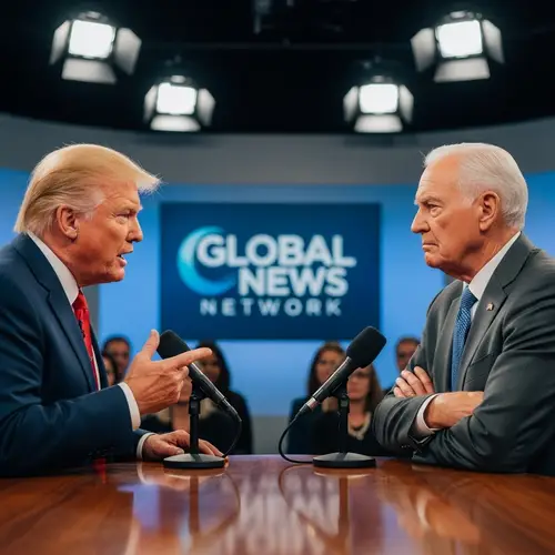 Political Debate Scene: Elderly Males with Blonde and White Hair