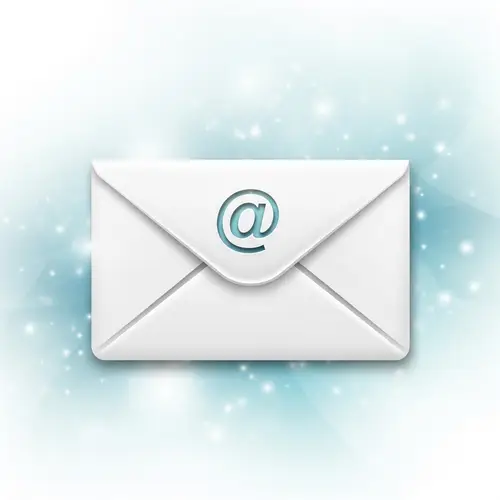 White Sealed Email Envelope - Digital Identity