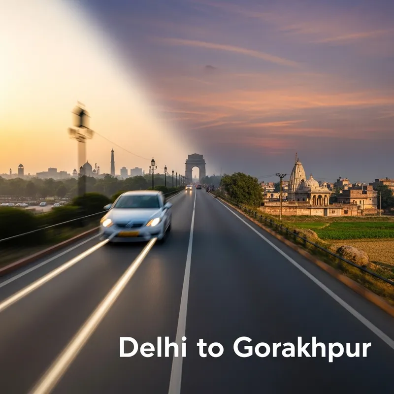 Delhi to Gorakhpur Fast Trip: Scenery & Urgency