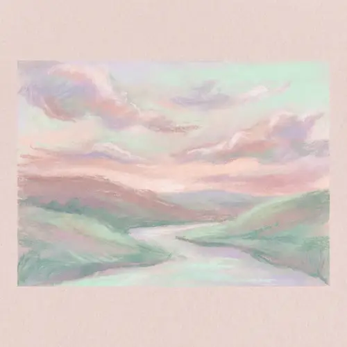 Dreamy Soft Pastel Artwork in Lavender & Mint