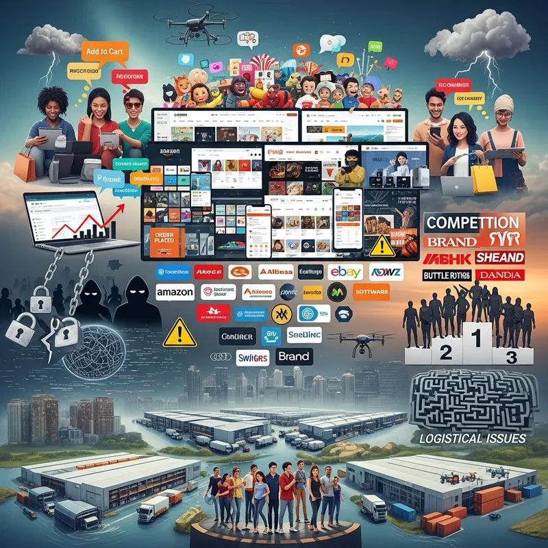 Dynamic E-commerce Landscape: Growth & Challenges Depicted Dynamic E-commerce Landscape: Growth & Challenges Depicted