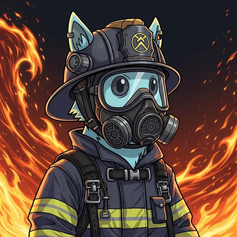 Futurist Animal Avatar: Romanian Firefighters' Heroic Guardian